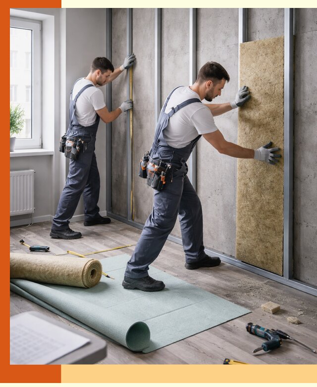 Шумоизоляция квартиры под ключ в Малгобеке — профессионально и гарантированно