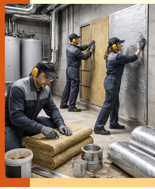 Шумоизоляция котельной в Малгобеке: профессиональный монтаж и материалы