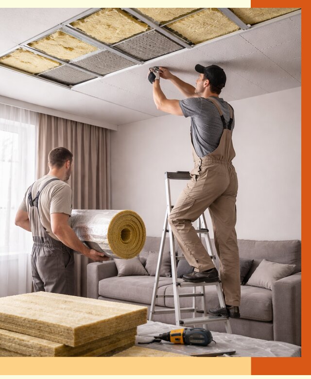 Шумоизоляция потолка в Малгобеке от 2322 руб. под ключ | Профессионально — ТепломастерМлг