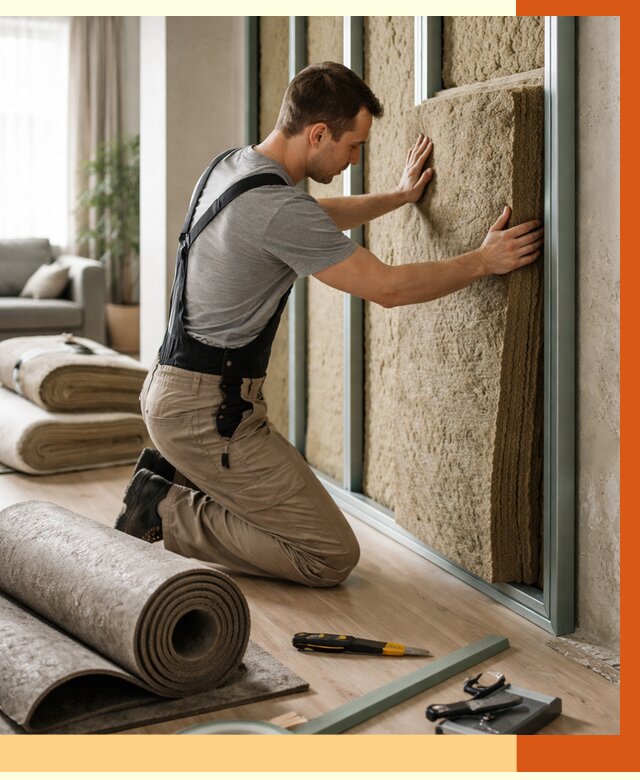 Шумоизоляция перегородок в Малгобеке от 1702 руб. за м2 — ТепломастерМлг