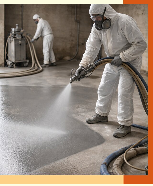 Гидроизоляция полимочевиной в Малгобеке от 8770 руб/м² — напыление полимерной гидроизоляции | ТепломастерМлг