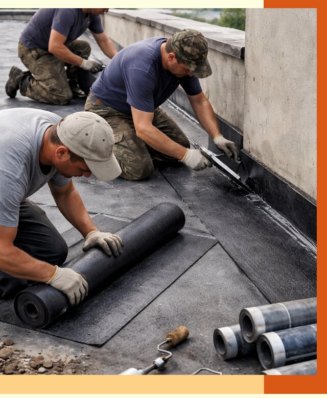 Гидроизоляция кровли в Малгобеке от 4643 руб. — профессиональная гидроизоляция крыши | ТепломастерМлг