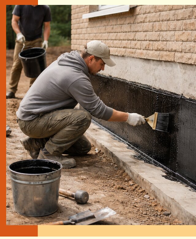 Гидроизоляция цоколя домов и зданий в Малгобеке эффективными методами