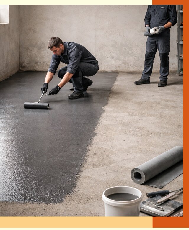 Гидроизоляция гаражного пола в Малгобеке от 3611 руб./м² — ТепломастерМлг профессионально