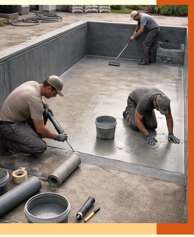 Профессиональная гидроизоляция бассейна в Малгобеке от 6707 руб. за м2 | ТепломастерМлг