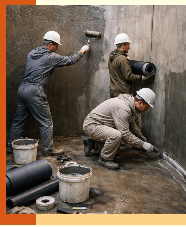 Гидроизоляция резервуара профессионально в Малгобеке