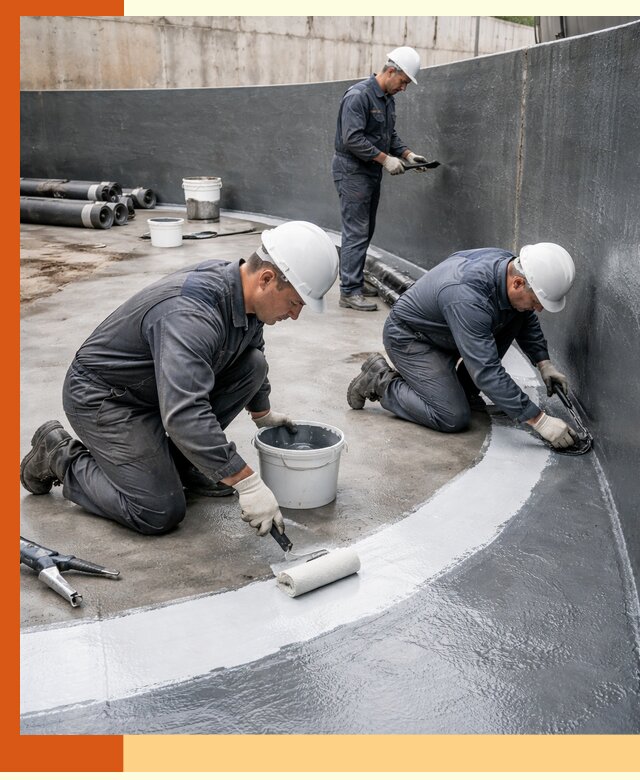 Гидроизоляция резервуара для топлива в Малгобеке