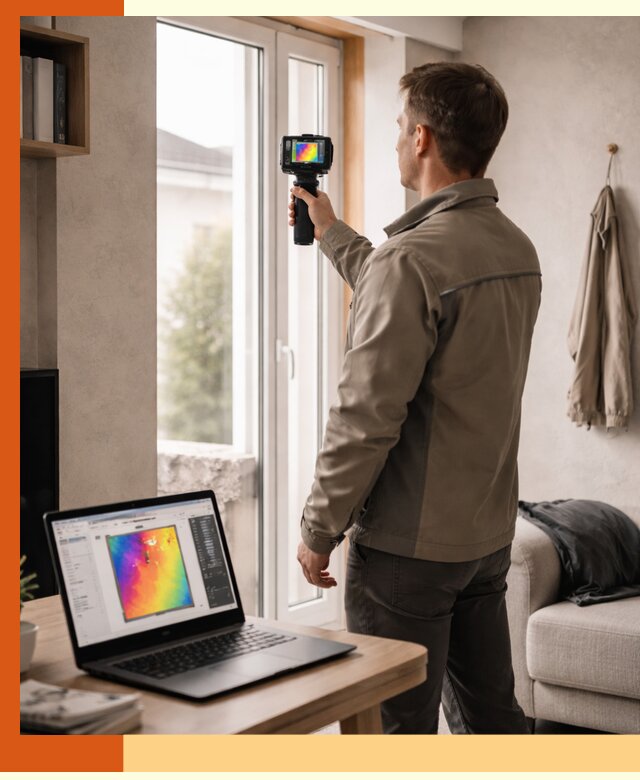 Тепловизионное обследование квартиры в Малгобеке для поиска утечек тепла