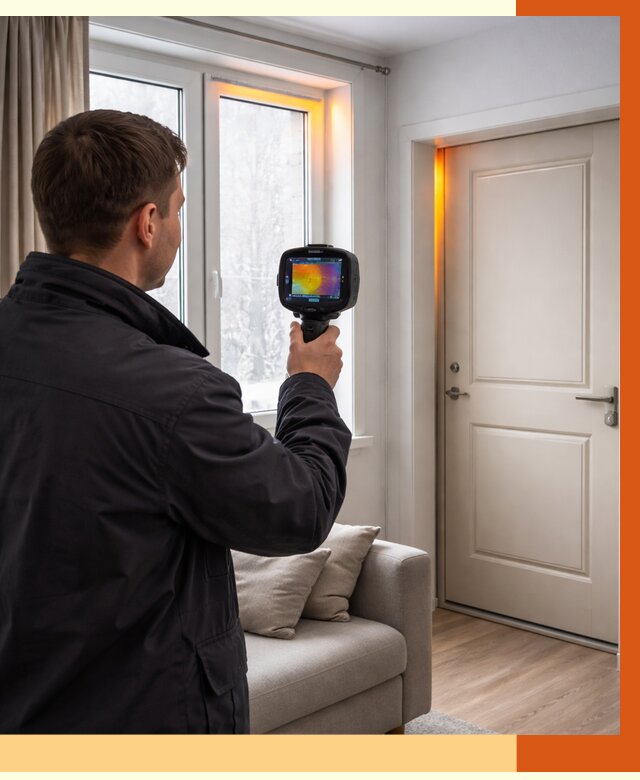 Тепловизионное обследование окон и дверей в Малгобеке от 4643 руб. | ТепломастерМлг