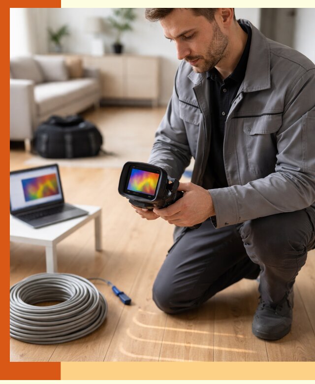 Тепловизионное обследование тёплого пола в Малгобеке для точной диагностики