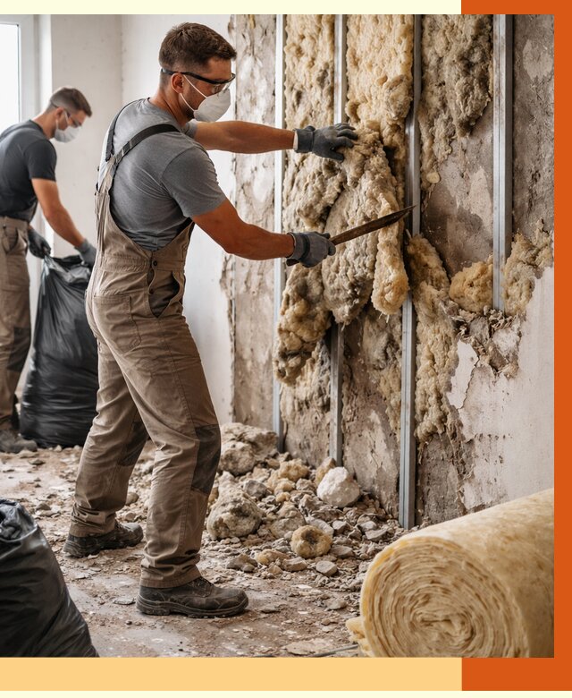 Демонтаж старого утеплителя в Малгобеке от 3611 руб. — работы под ключ | ТепломастерМлг